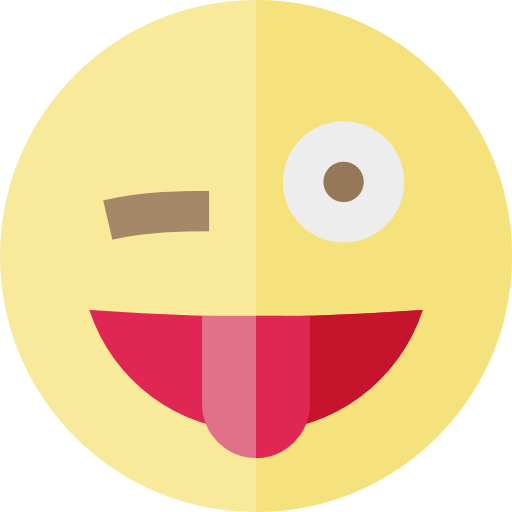 Wink, Interface, Faces, Emoji, Ideogram, Tongue, Feelings - Emoticon (512x512)