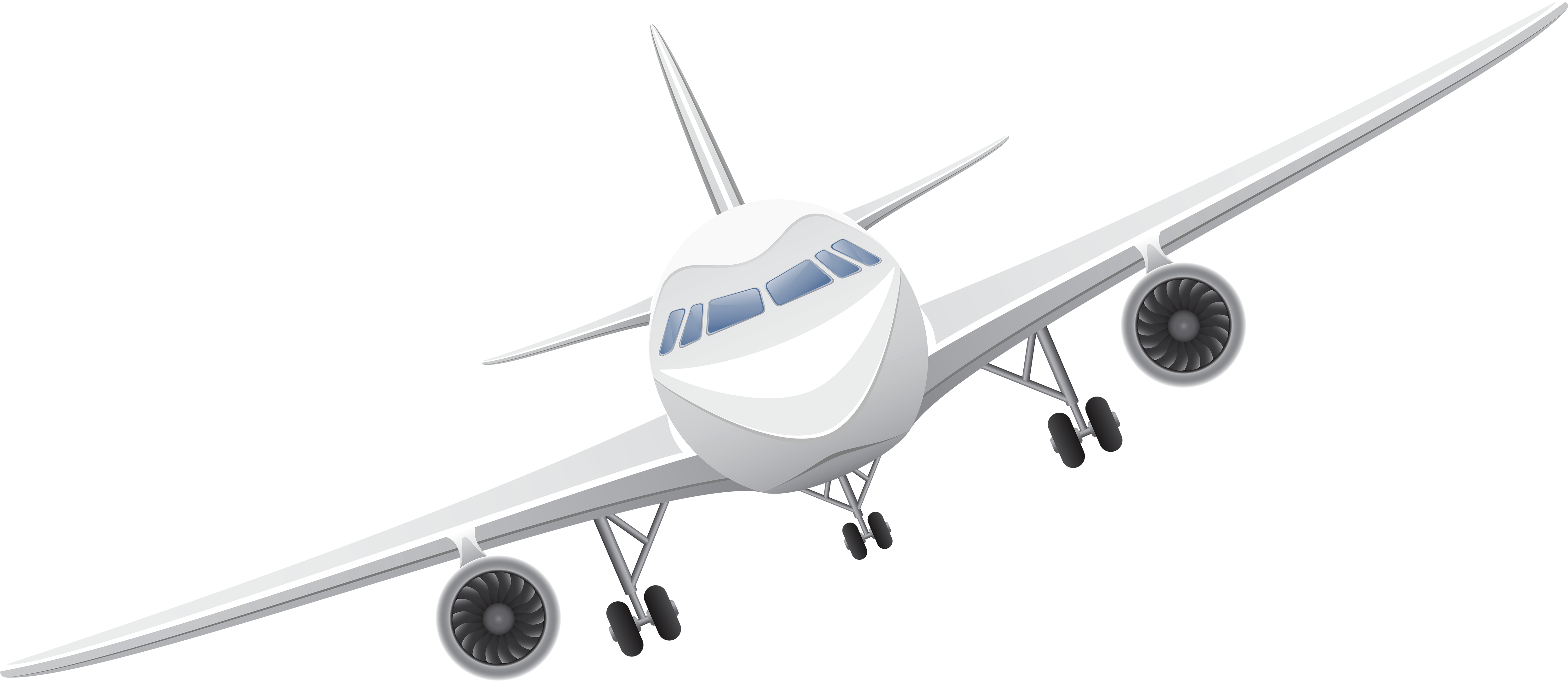 Jumbo Jet Plane Sticking Tongue Out Emoji Cartoon Clipart - Reise-transport-symbole Papierservietten (5329x2617)