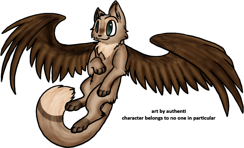 Drawn Cat Winged - Cat With Wings Flying (788x480)