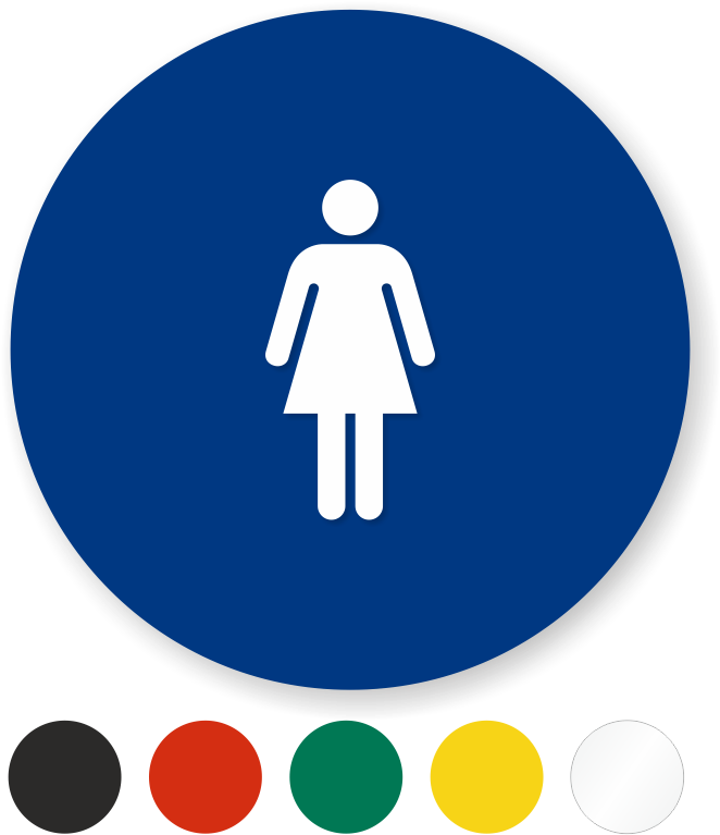 Zoom, Price, Buy - Circle Women's Restroom Signs (800x800)