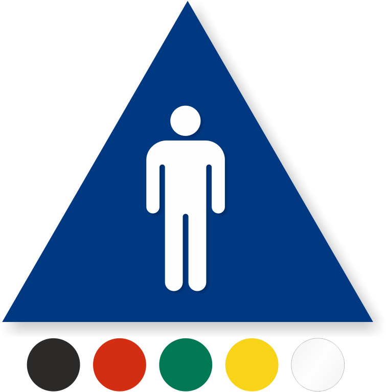 Zoom, Price, Buy - Men Male Pictogram Brightsigns Sign 12 X (800x800)