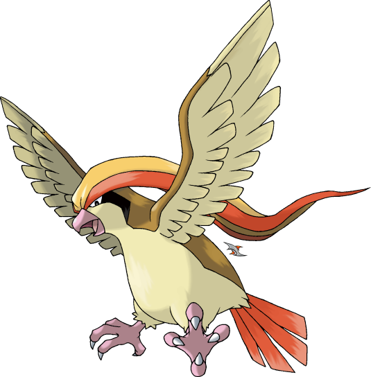 Pidgeot Can Fly At Mach 2, Twice The Speed Of Garchomp - Pidgeot Png (535x544)