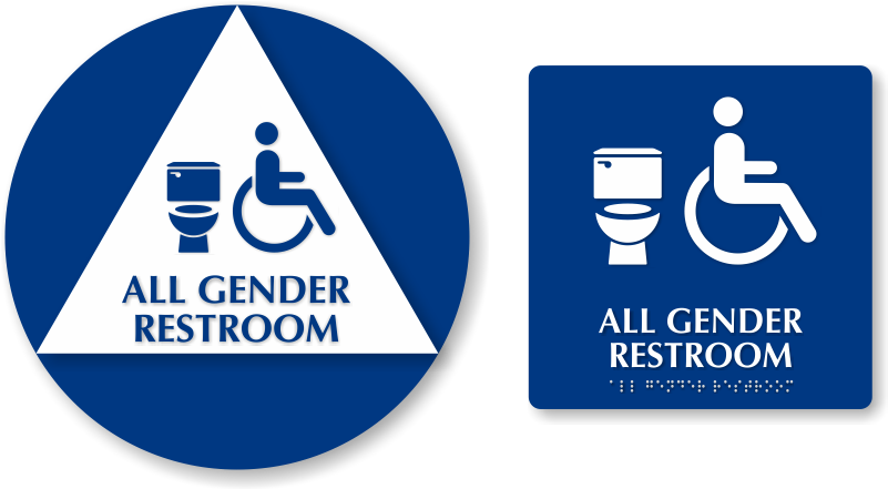 All Gender Restroom Signs - All Gender Restroom Symbol (800x800)