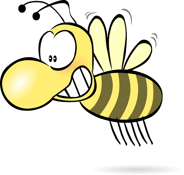 Bee, Honey, Wasp, Hornet, Funny, Cute, Comic, Insect - Cartoon Bee (757x720)