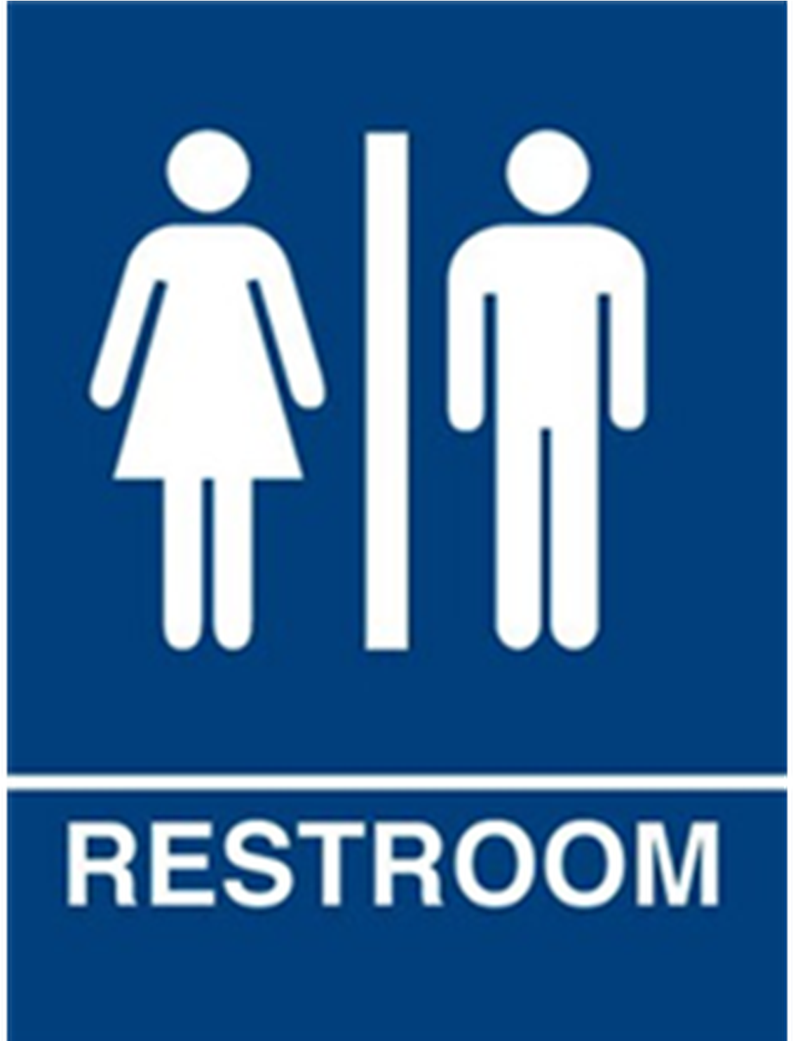 Restroom Sign Arrow Download - Restroom Sign (1484x1484)