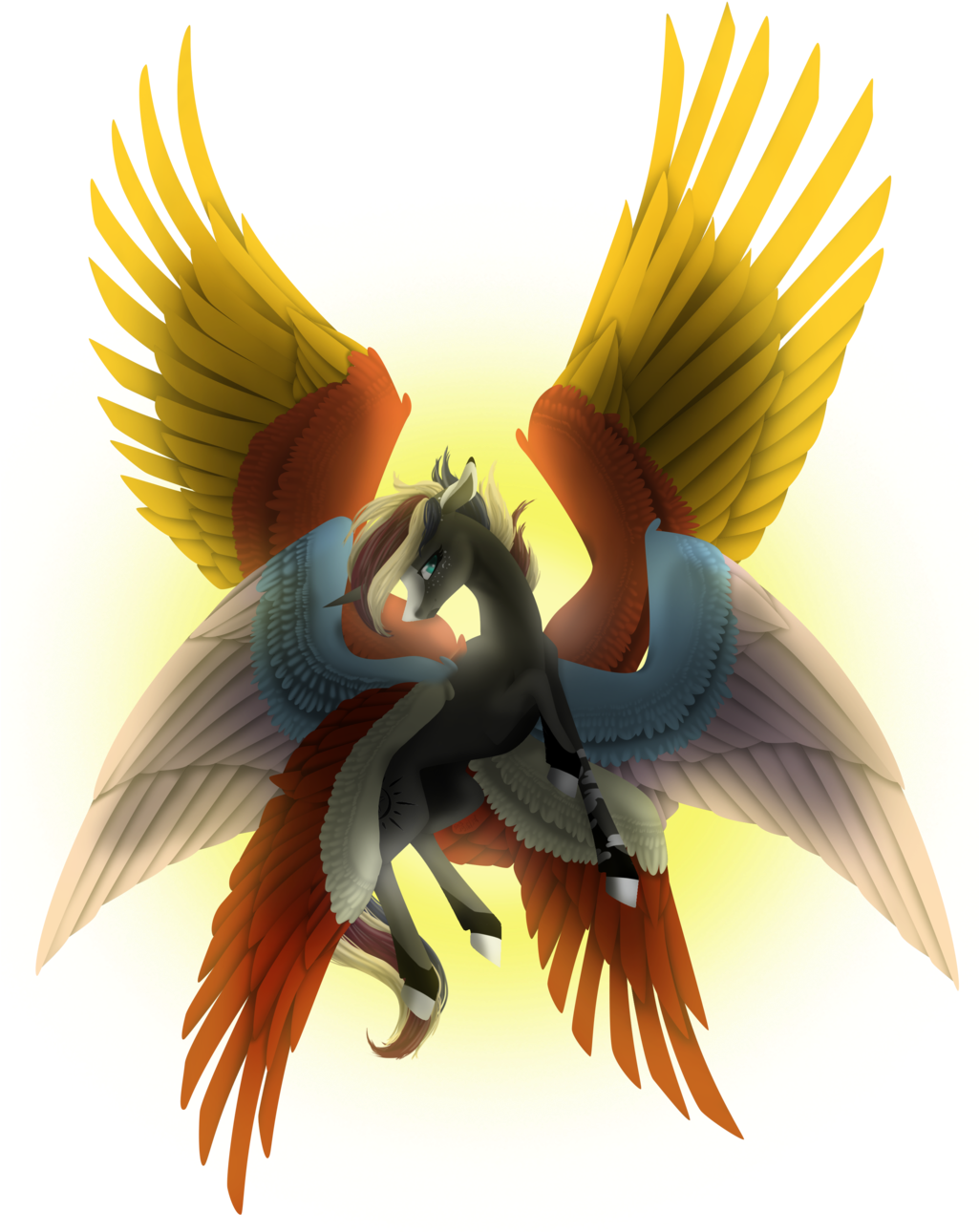Eothnoguy, Female, Flying, Mare, Multiple Wings, Oc, - Eothnoguy, Female, Flying, Mare, Multiple Wings, Oc, (1024x1309)