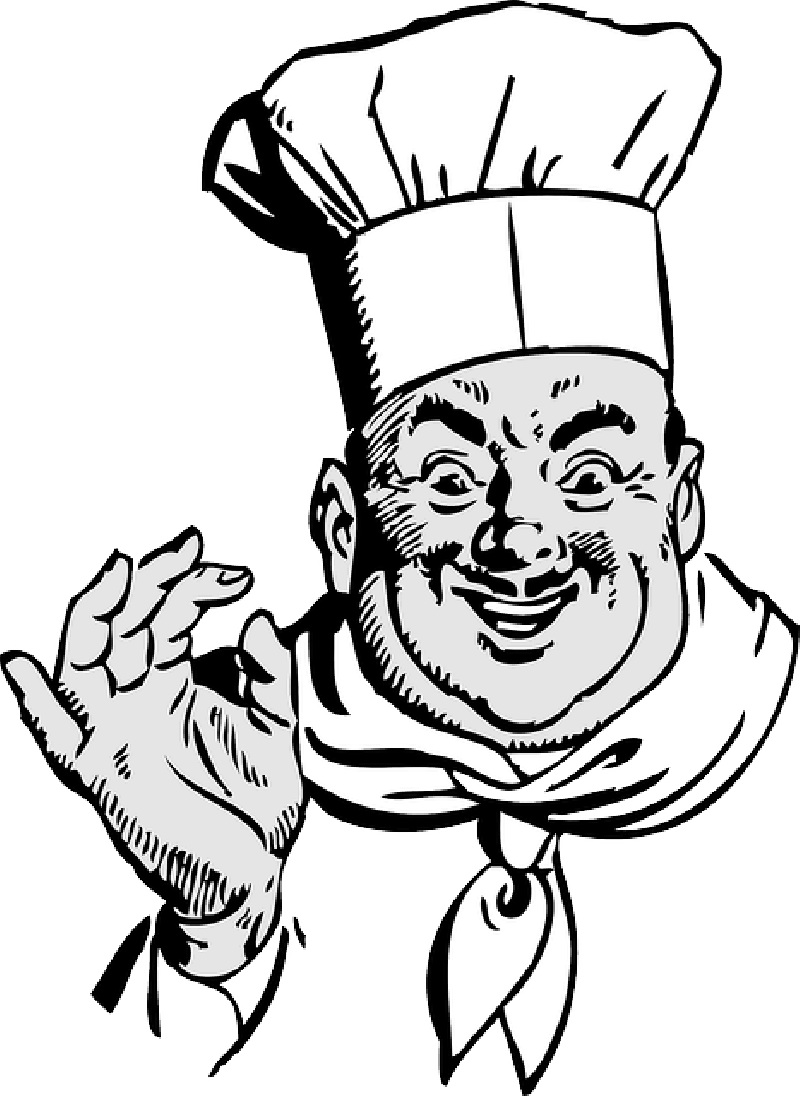 Toque Chef People Happy Lady Girl Face Cartoon - 50 Decadent Appetizers, Snacks And Dip Recipes (800x1096)