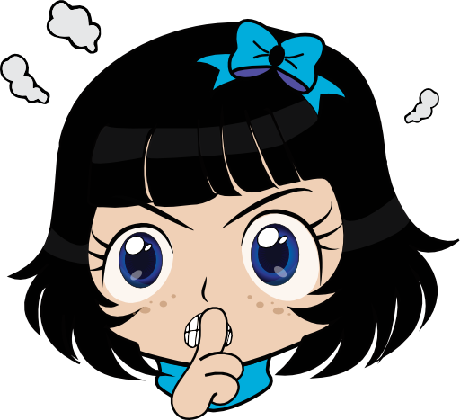 Shsh Girl Manga Smiley Emoticon Clipart - Clipart شخصيات كرتونية (512x467)