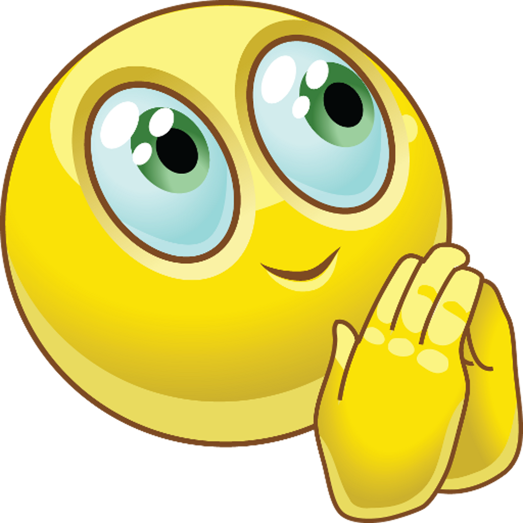 Smiley Png - Praying Emoji (1024x1024)