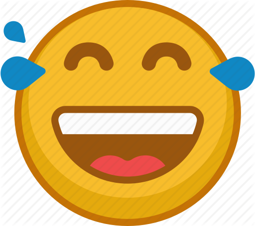 Emoji, Emoticon, Emoticons, Emotion, Laugh, Smile, - Laugh Icon (512x455)