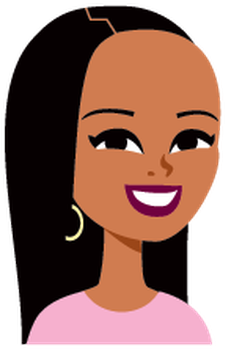 Avatar Icon Cartoon African American Portraits - Cartoon (408x399)