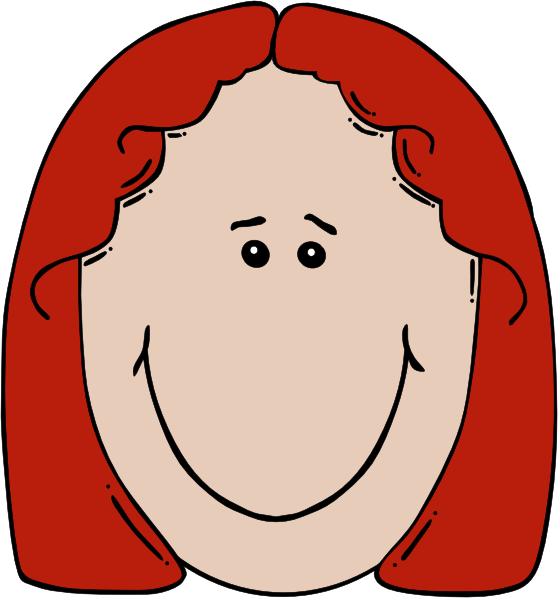 Very Small Womans Face Clip Art At Clker - Sad Girl Face Cartoon (558x598)