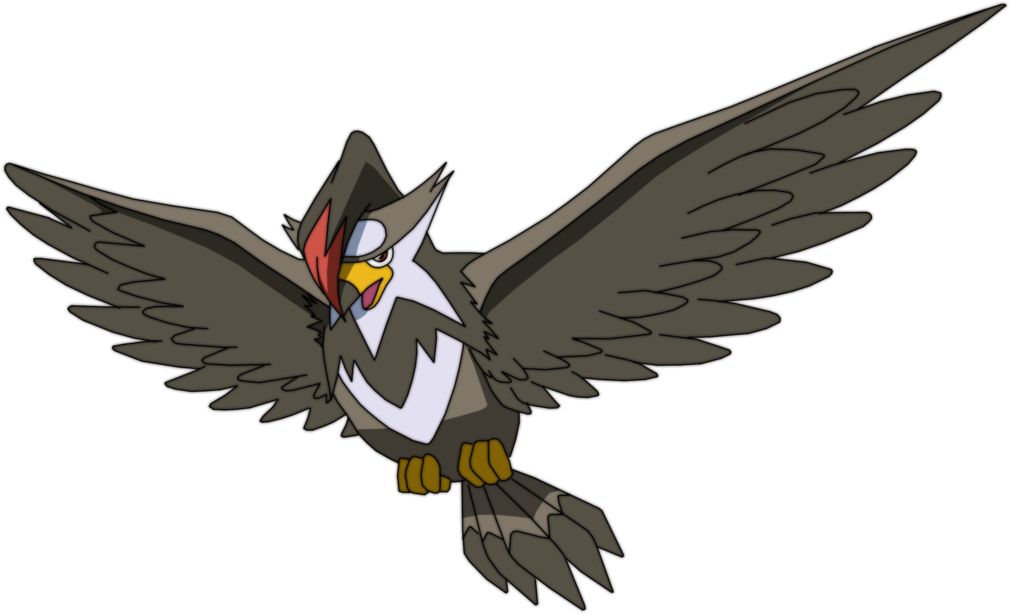 Staraptor Flying By Uraharataichou - Pokemon Staraptor Flying (1024x625)