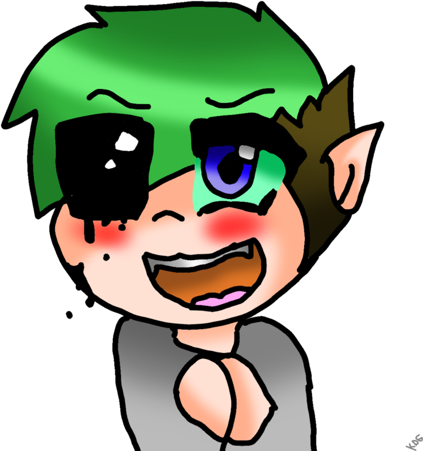Chibi Antisepticeye By Kawiidinogirl - Chibi Antisepticeye (894x894)