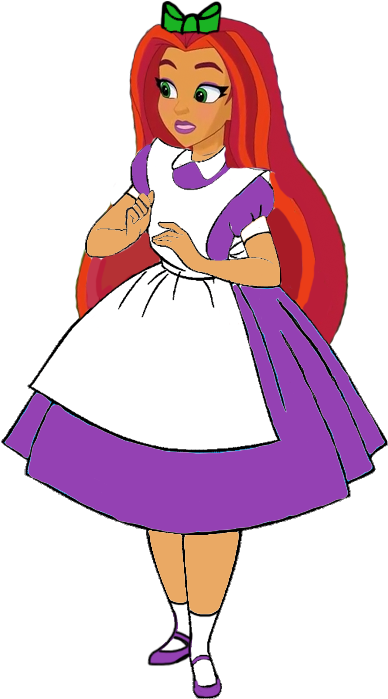 Starfire In Wonderland By Darthraner83 - Lana Pokemon Alice In Wonderland (500x701)