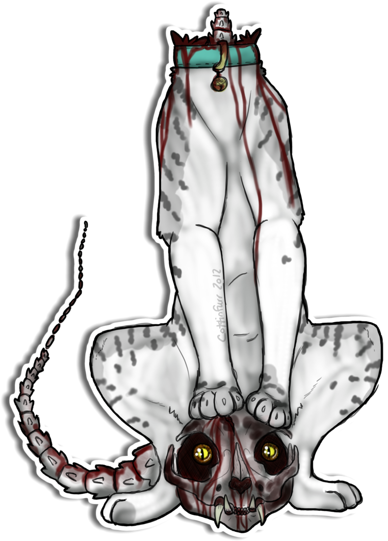 Zombie Cat Drawing - Drawings Of Zombie Cats (900x1108)