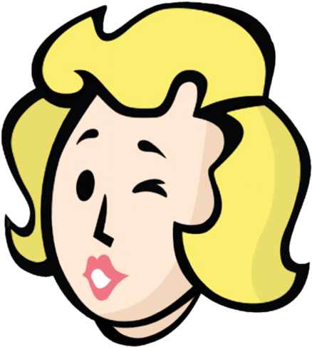 #vault Girl #fallout #games #gaming #подмиг #девушка - Fallout 4 Emoji (504x504)