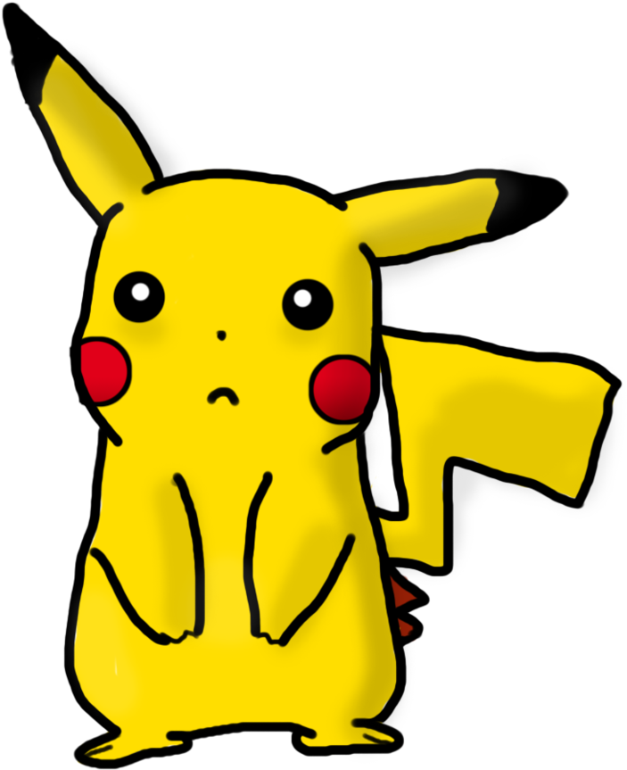 Sad Pikachu By Thedrawinggenesha On Deviantart - Sad Pikachu Transparent (831x962)