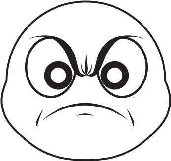 Angry Cartoon Face - Cartoon (550x550)