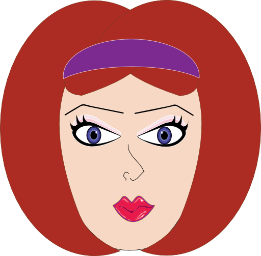 Pretty Woman Orange Hair - Svg-edit (512x503)