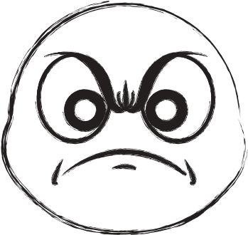 Angry Cartoon Face Sketch - Angry Cartoon Face (550x550)