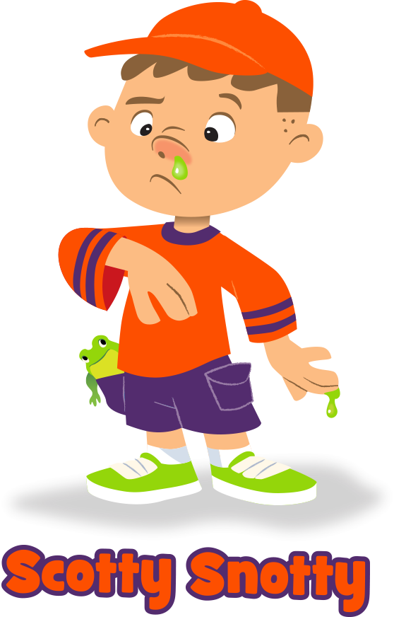 Click On A Member To Learn Their 'snot' So Secret Story, - Cartoon (558x872)