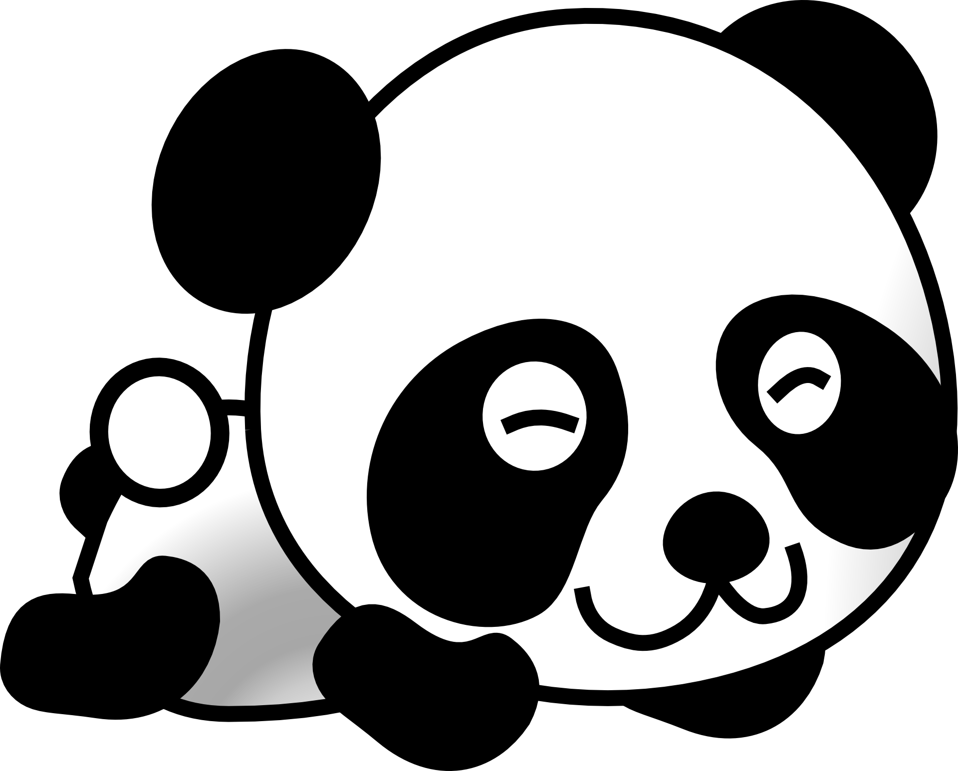 Giant Panda Bear Cuteness Clip Art - Giant Panda Bear Cuteness Clip Art (1920x1546)