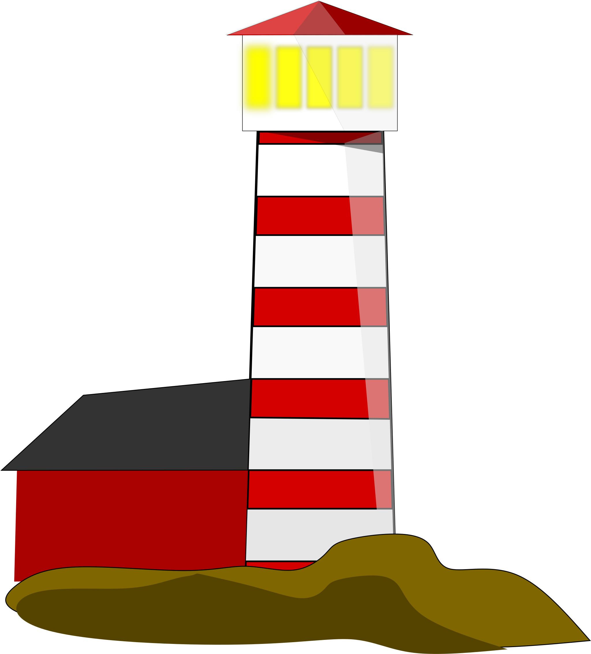 Clipart - Light House Images Clip Art (2180x2400)