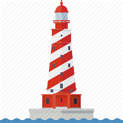 Beacon Clipart Nautical - Lighthouse (512x512)