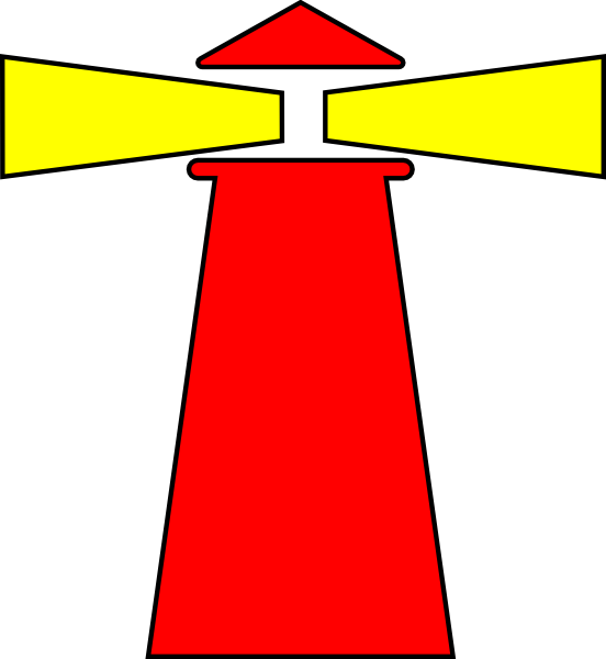 Red Beacon Yellow Light Clip Art - Cartoon Beacon (552x600)