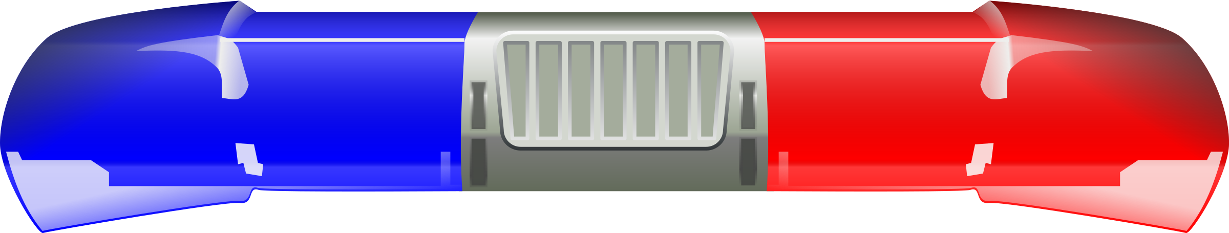 Light Blue Clipart Cop Light - Police Car Clip Art (2400x455)