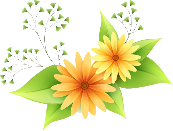 Flowers Vectors Png Clipart - Flowers Vector Png (600x454)