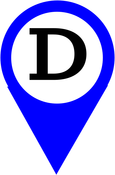 Maker D All Azul Clip Art At Clker - Emblem (390x592)