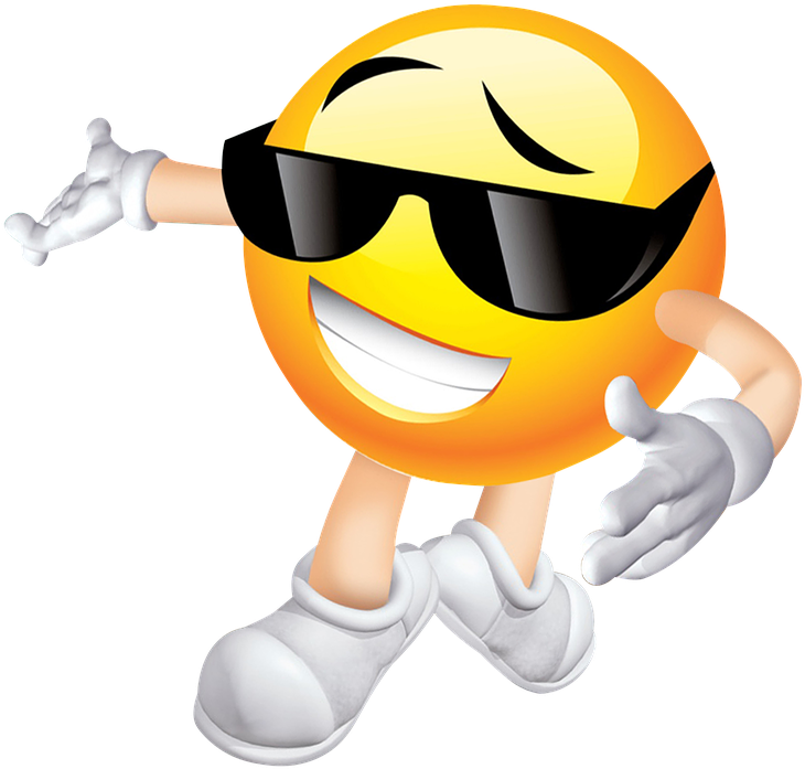 Emoji Transparent Free Illustration Emoji Summer Image - Smile Sunglasses Emoticons Smiley Bumper Sticker 4x4 (1280x1259)