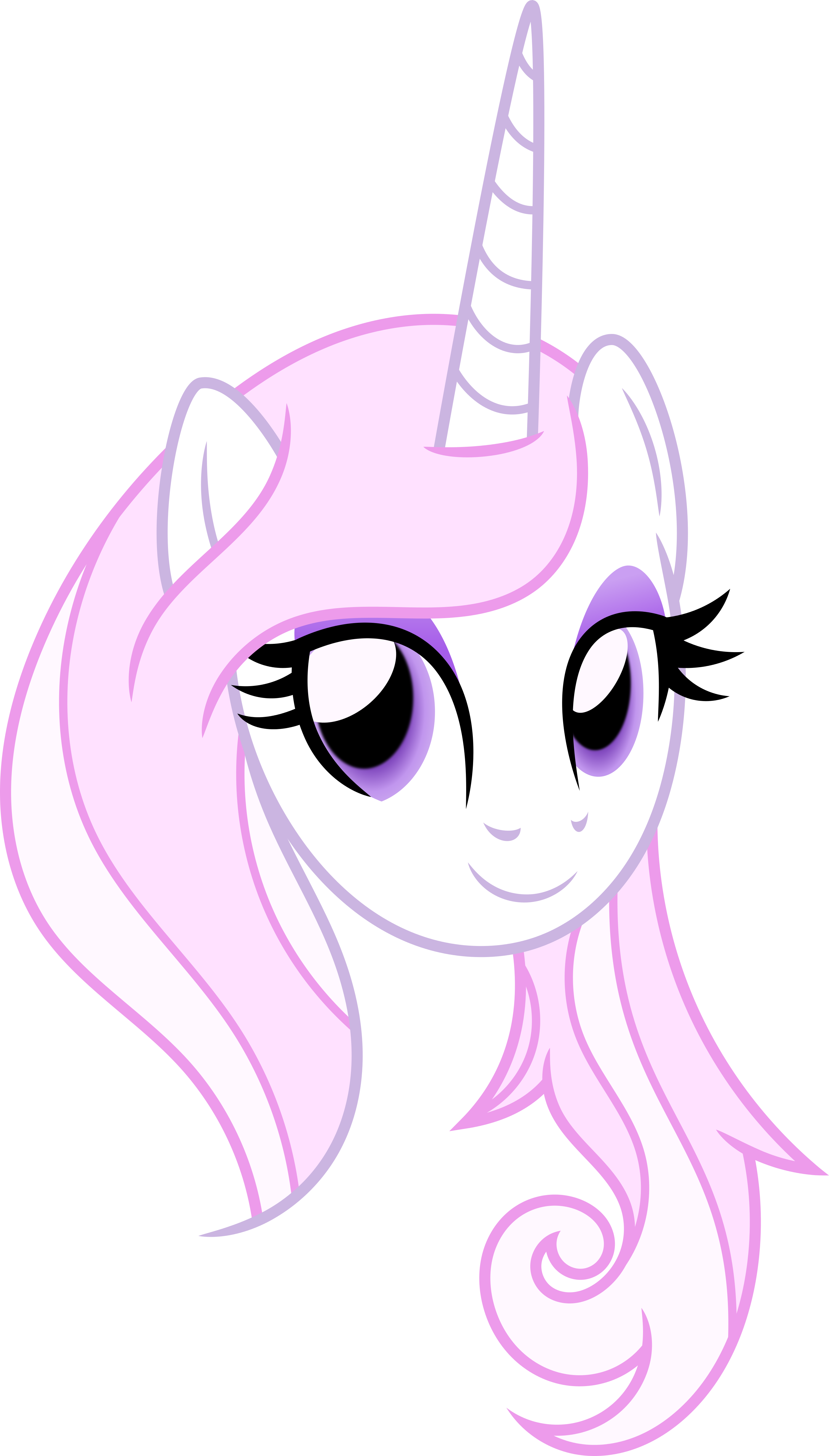 My Little Pony Clipart Unicorn - White And Pink My Little Pony (3000x5267)