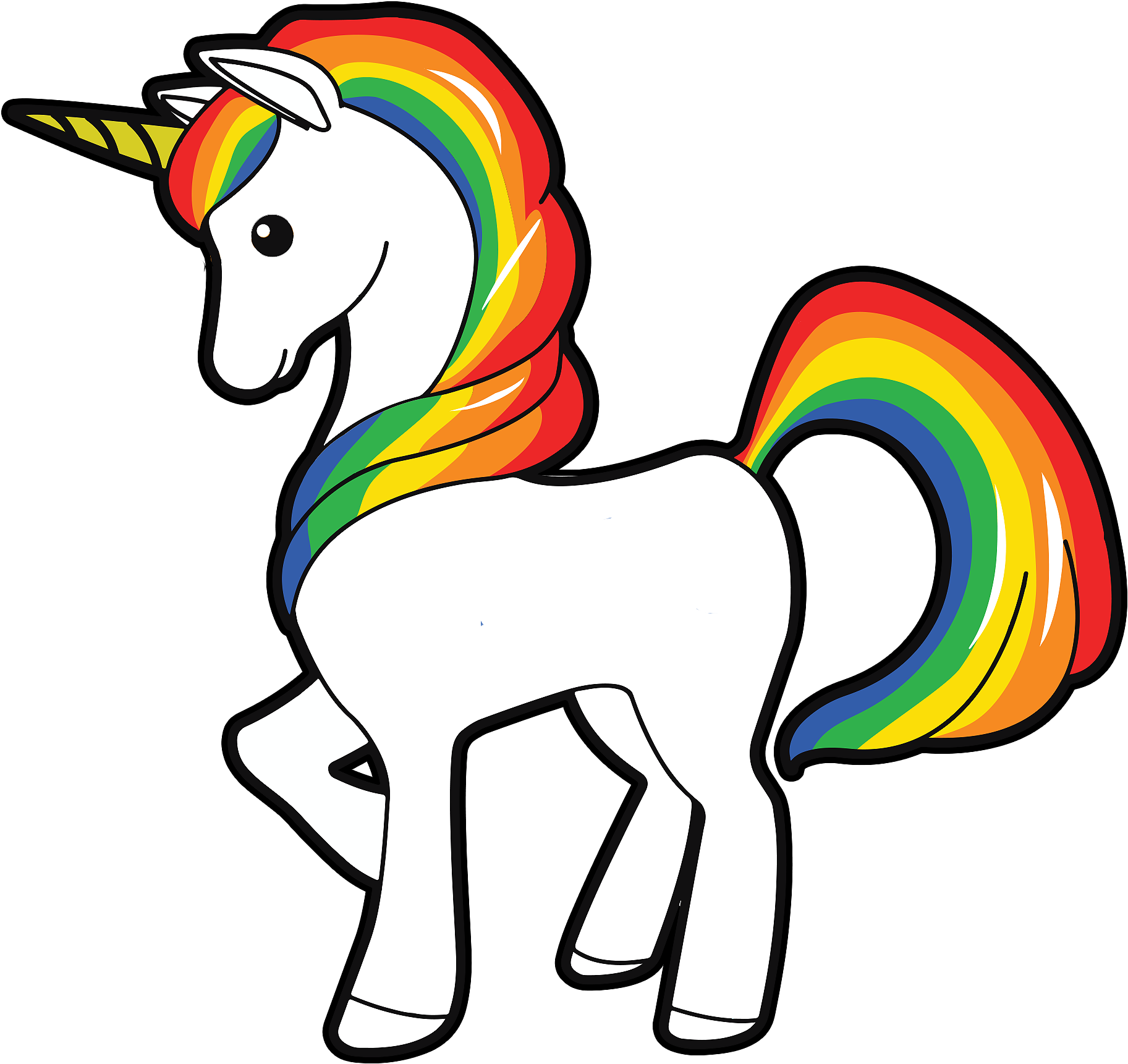 Unicorn - Sat Math - Transparent Background Unicorn Clipart (1912x1760)
