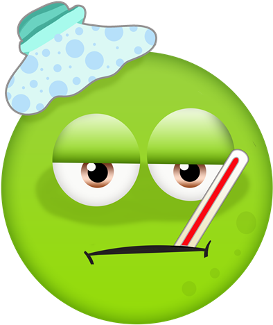 Free Sick Emoji - Sick Face Clipart (480x491)