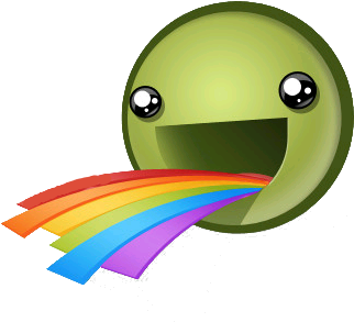 I Need An Emoticon Puking A Rainbow - Throw Up Emoji Rainbow (400x387)