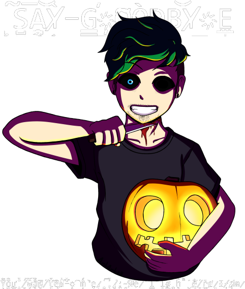 Youtube Clipart Transparent Background - Jacksepticeye Fan Art Anti (500x579)