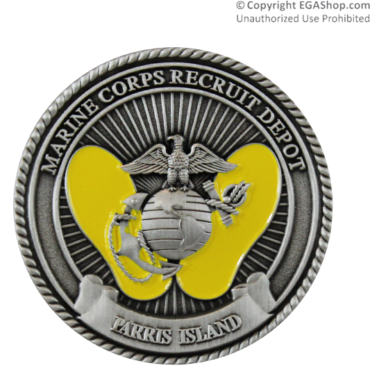 Parris Island 2nd Battalion Coin - Parris Island (600x600)
