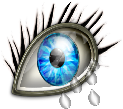 Crying Face Eyes Clipart - Crying Eye Drawing Png (512x512)