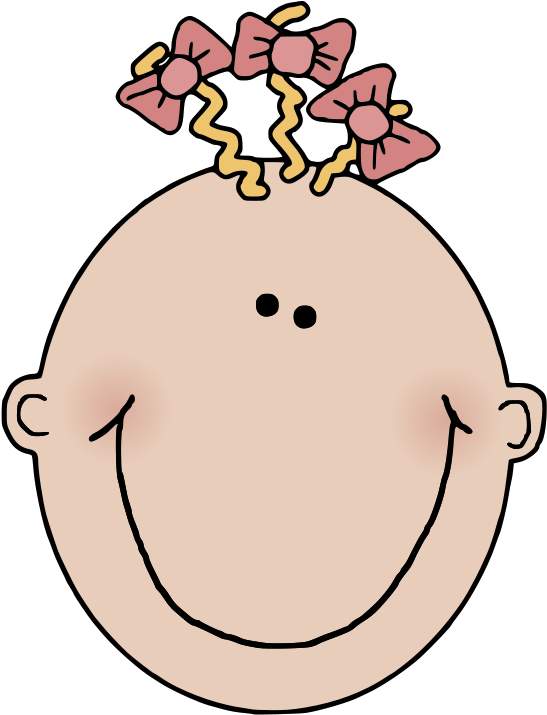 Children - Kaleidoscope - Baby Girl Clip Art (976x1280)