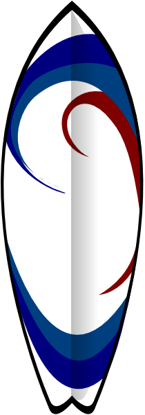 Surfboard Cliparts - Clip Art Surf Board (486x600)