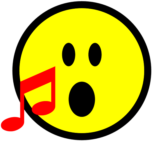Emoji Transparent Free Illustration Emoji Sing Singing - T-shirt (960x719)