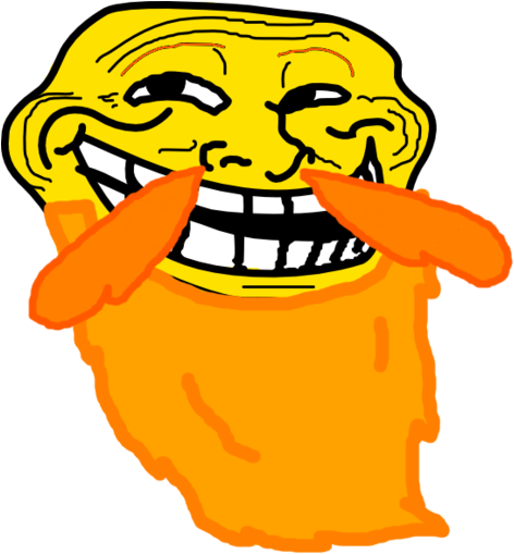 The Grumpy Old Troll Face By Ox Pinkie Xo - Grumpy Old Troll Face (900x865)
