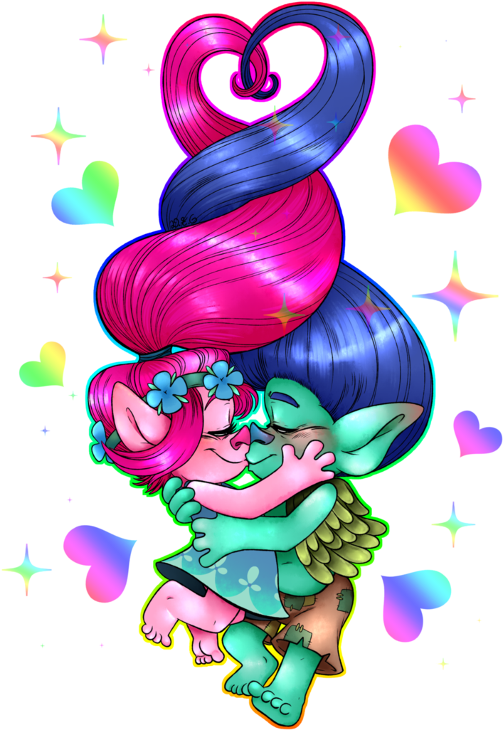 Trolls Branch And Poppy (1024x1365)