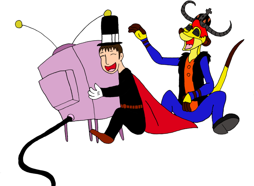 Me And Ren Laughing By Brermeerkat16 On Clipart Library - Cartoon (900x646)