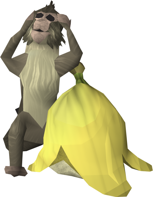 Hear No Evil Monkey Hat Detail - Runescape Monkey (489x629)