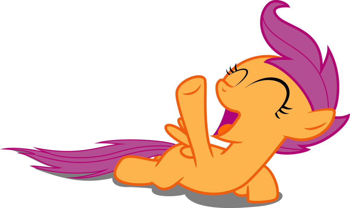 Laughing Scootaloo By Chezne - Mlp Scootaloo Laughing Vector (1159x689)