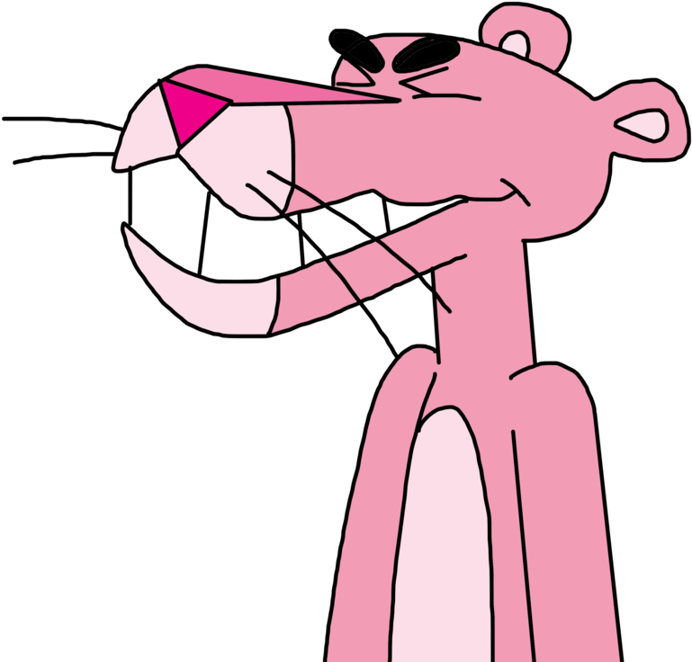 The Pink Panther Laughing By Marcospower1996 - Pink Panther Deviantart (894x894)